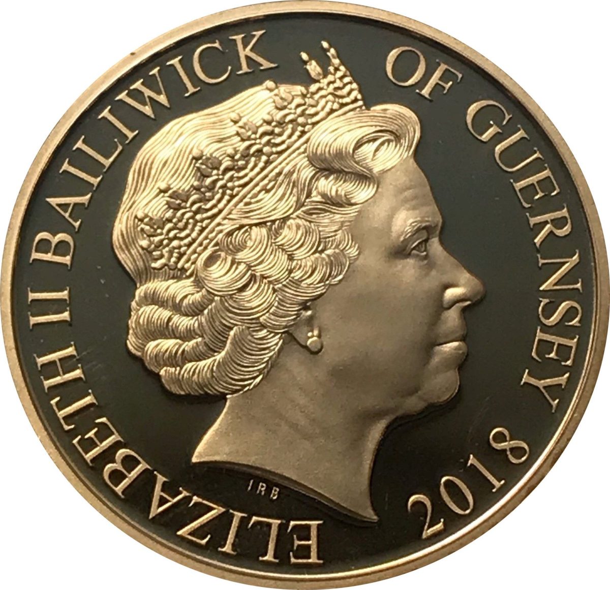 Guernsey 50 Pence - Elizabeth II Royal Air Force Centenary obverse