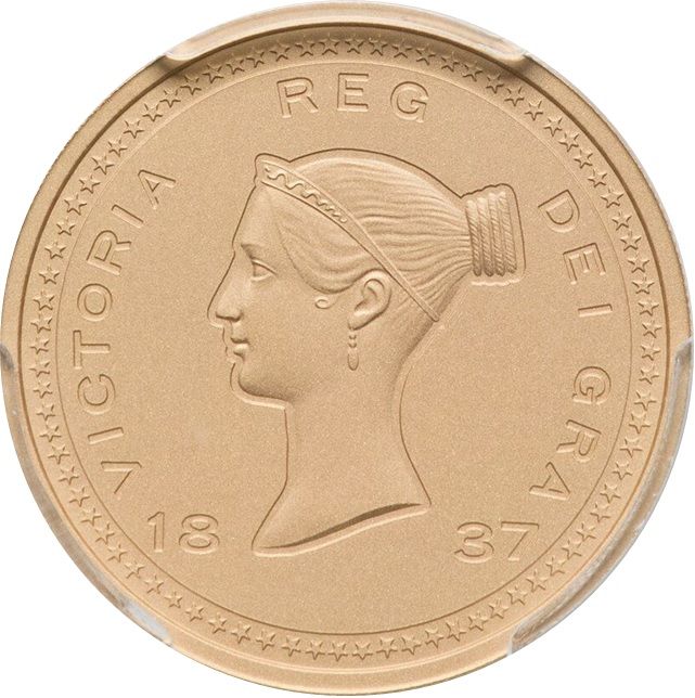 Ascension Island 1 Sovereign - Elizabeth II Bonomi Pattern reverse