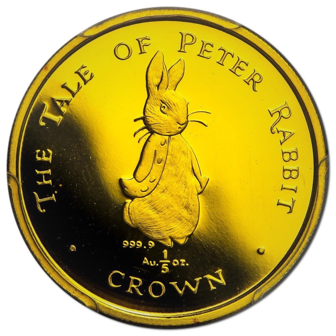 Gibraltar ⅕ Crown - Elizabeth II Peter Rabbit standing reverse