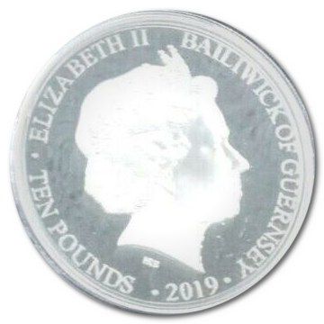 Guernsey 10 Pounds - Queen Elizabeth II Duke of Wellington obverse