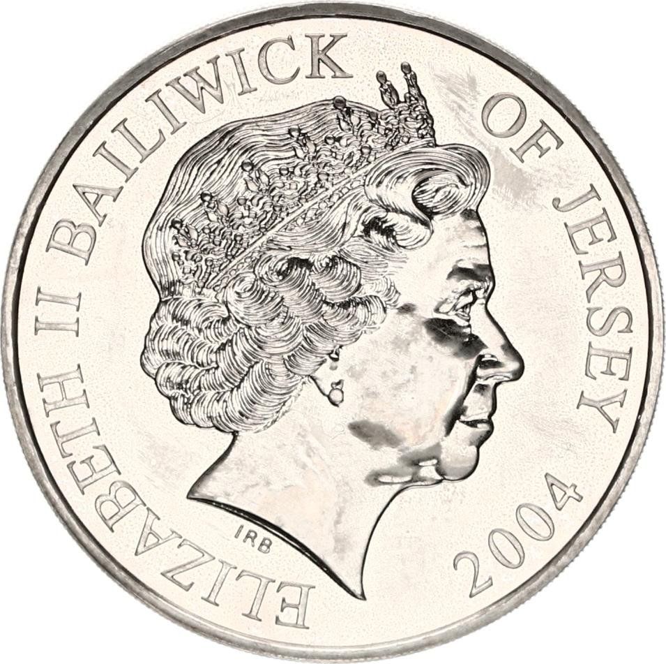 Jersey 5 Pounds - Elizabeth II Train Tunnel obverse