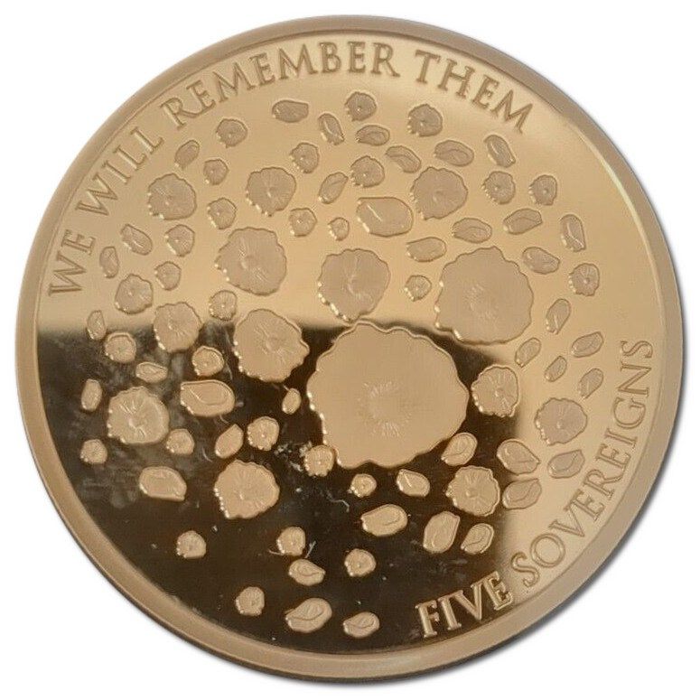 Alderney 5 Sovereigns - Elizabeth II Remembrance