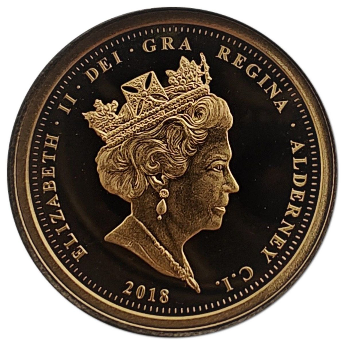 Alderney 1 Pound - Elizabeth II Remembrance Day; Gold Proof obverse