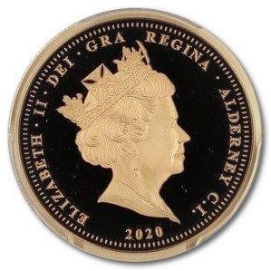 Alderney 1 Pound - Elizabeth II Unknown Warrior; Gold Proof obverse