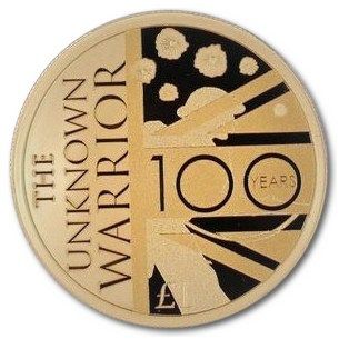Alderney 1 Pound - Elizabeth II Unknown Warrior; Gold Proof