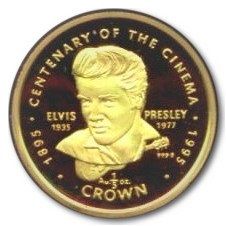 Gibraltar ⅕ Crown - Elizabeth II Elvis Presley reverse