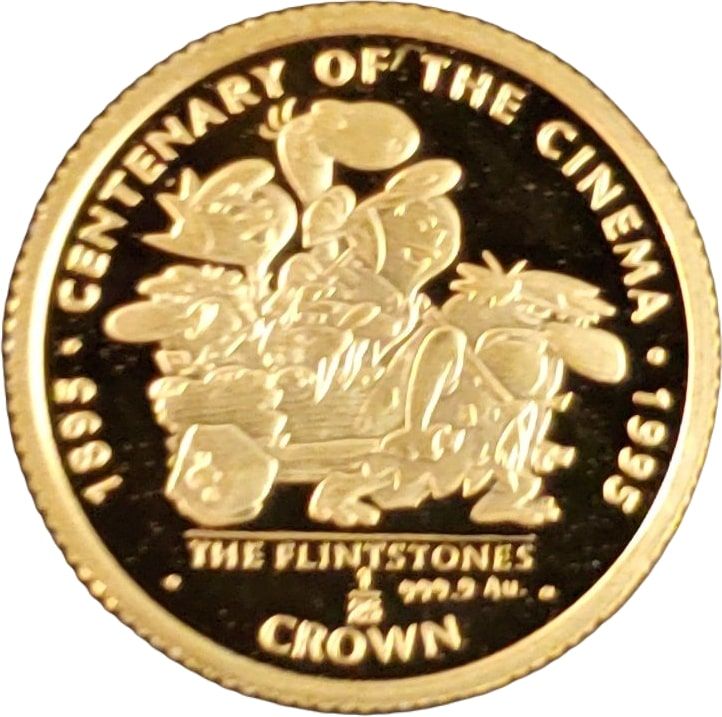 Gibraltar 1/25 Crown - Elizabeth II The Flintstones reverse