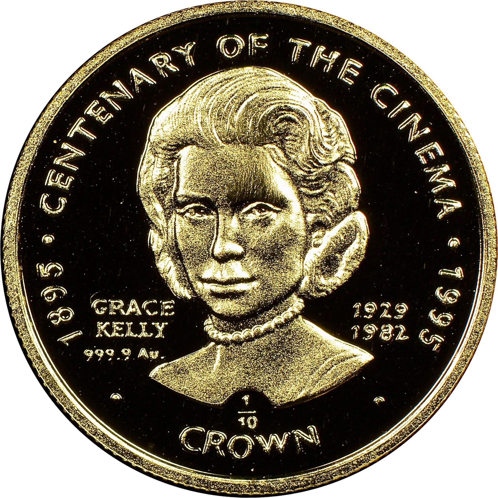 Gibraltar ⅒ Crown - Elizabeth II Grace Kelly reverse