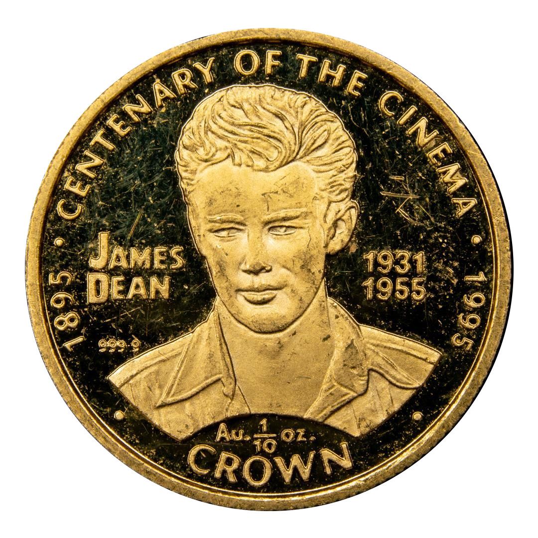 Gibraltar ⅒ Crown - Elizabeth II James Dean Bust reverse