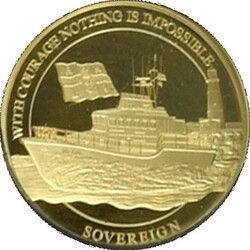 Alderney 1 Sovereign - Elizabeth II RNLI; Roy Barker I reverse
