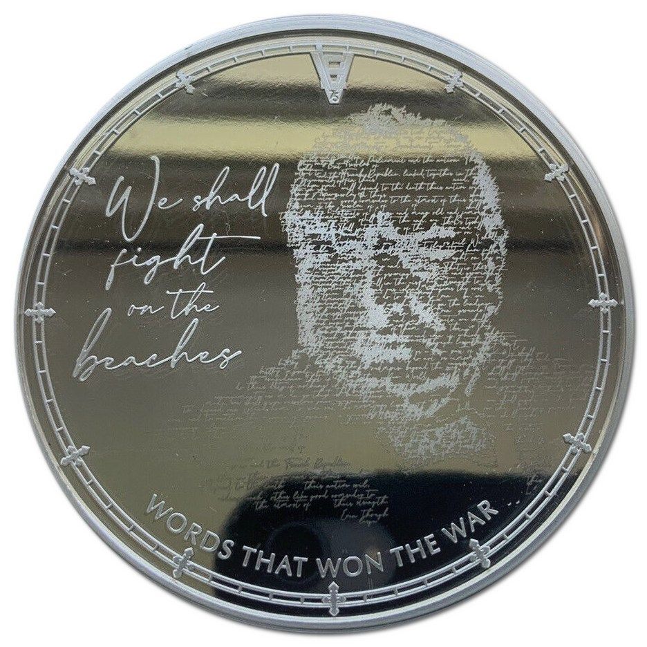 Alderney 10 Pounds - Elizabeth II 75th Anniversary VE-Day