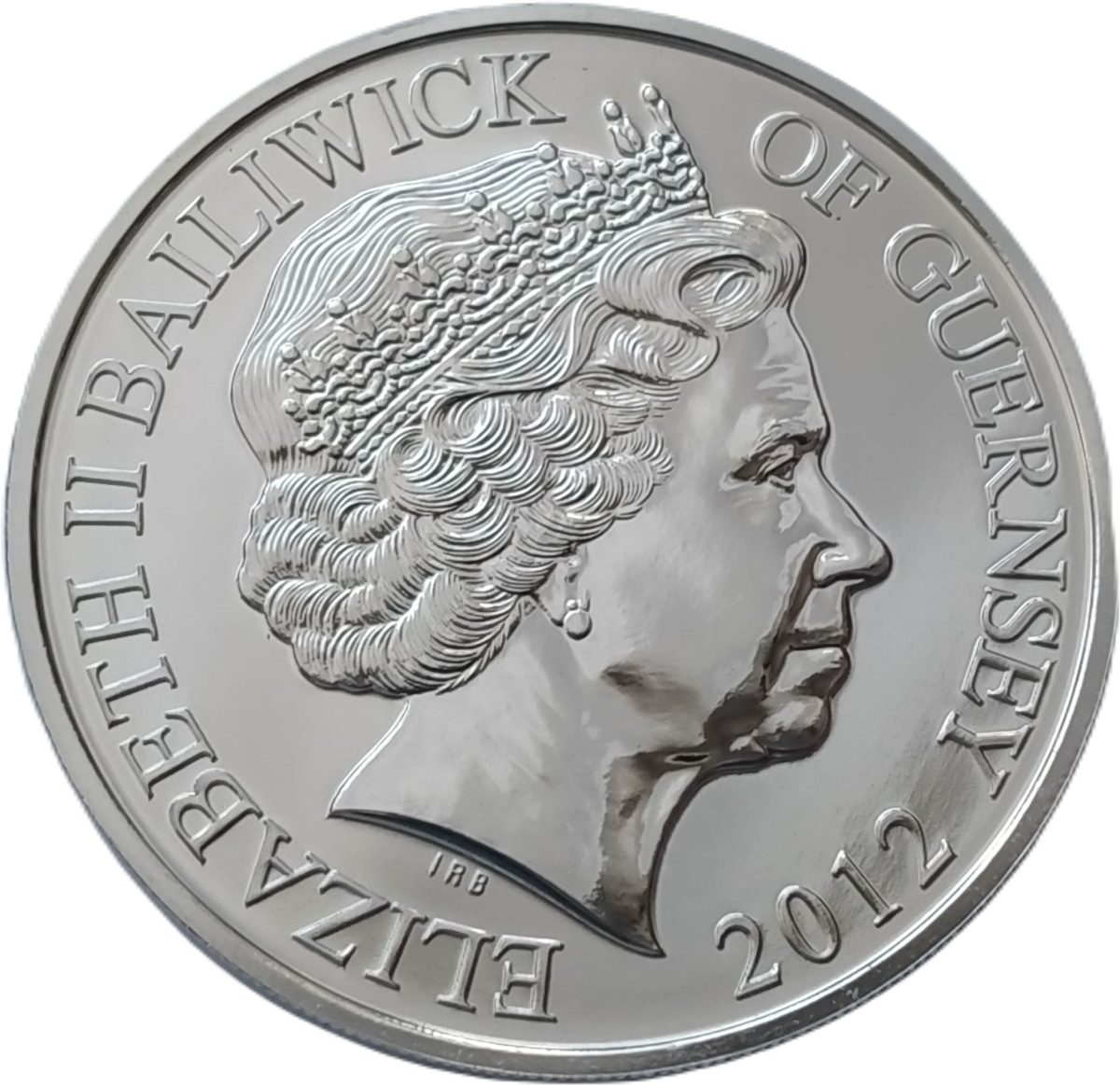 Guernsey 5 Pounds - Elizabeth II British Army obverse