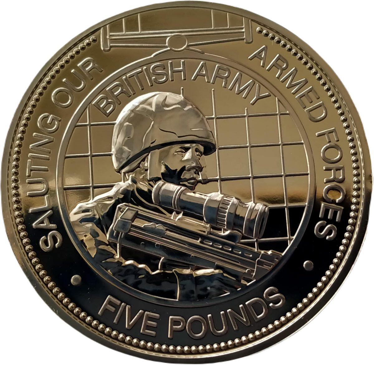 Guernsey 5 Pounds - Elizabeth II British Army