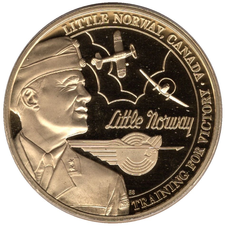 Gibraltar 1 Crown - Elizabeth II Little Norway reverse