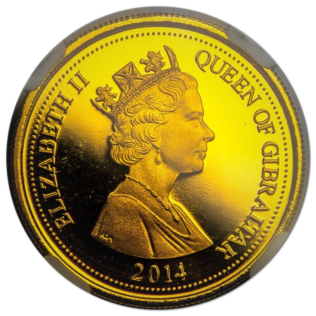 Gibraltar 1 Sovereign - Elizabeth II Queen Birthday obverse