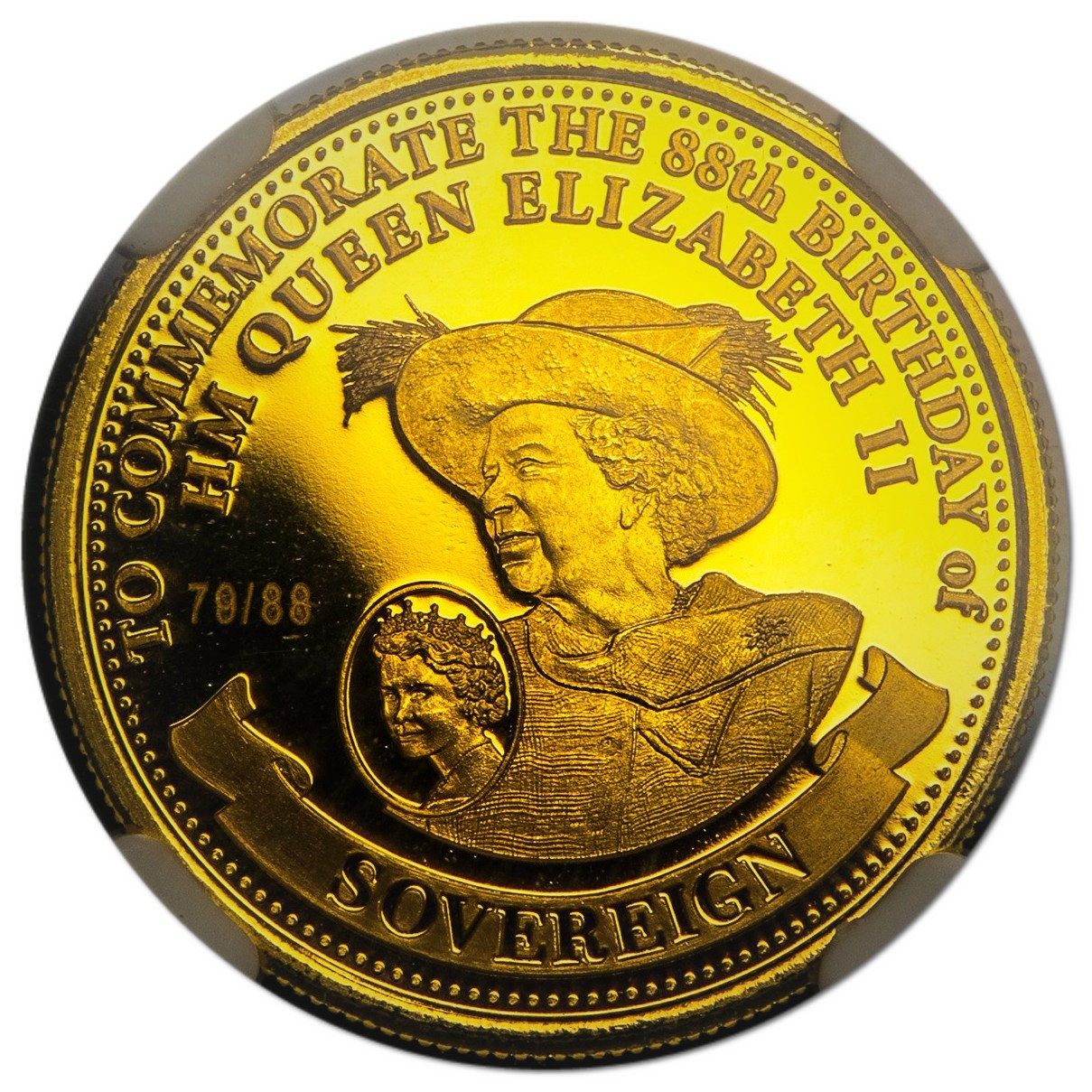 Gibraltar 1 Sovereign - Elizabeth II Queen Birthday