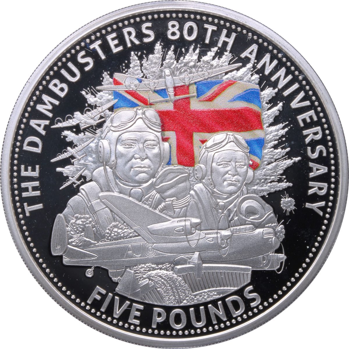 Jersey 5 Pounds - Charles III Dambusters; Silver Proof