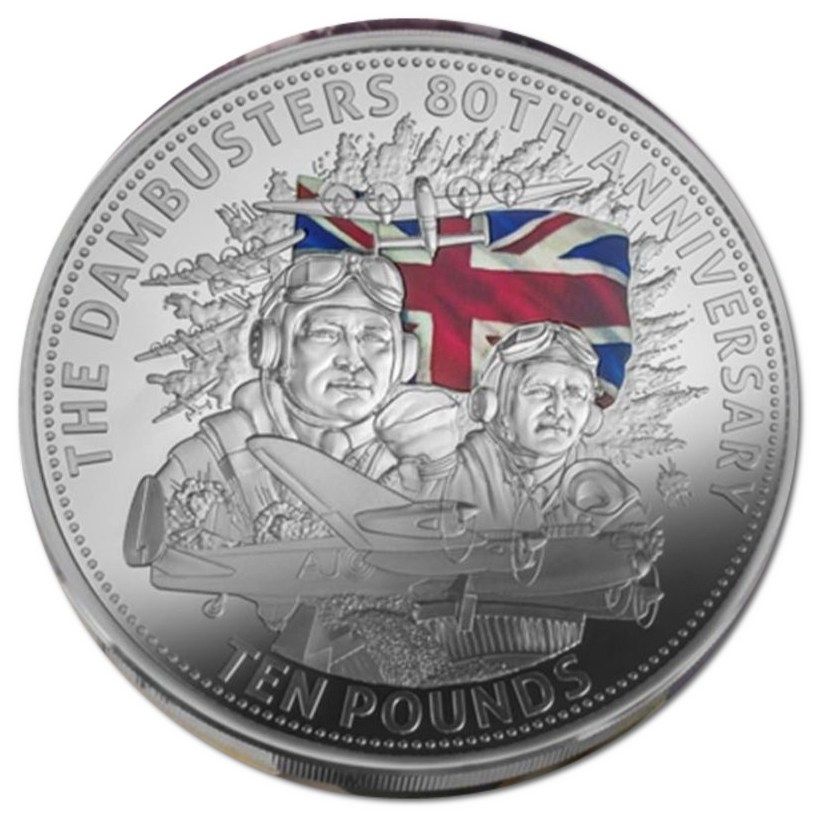 Jersey 10 Pounds - Charles III Dambusters; Silver Proof