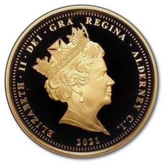 Alderney 5 Sovereigns - Elizabeth II Remembrance WWI obverse