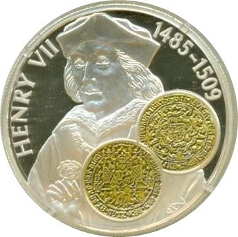 Falkland Islands 50 Pence - Elizabeth II King Henry VII of England