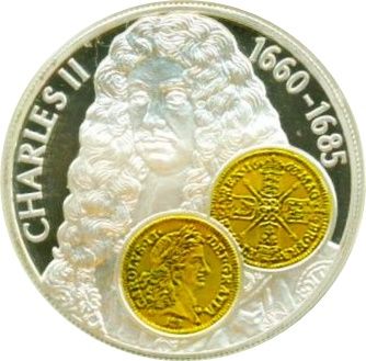 Falkland Islands 50 Pence - Elizabeth II Charles II reverse