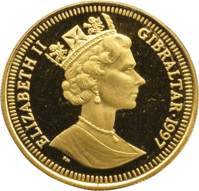 Gibraltar ⅕ Royal - Elizabeth II Yorkshire Terrier obverse