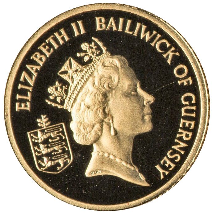 Guernsey 10 Pounds - Elizabeth II Normandy Invasion obverse