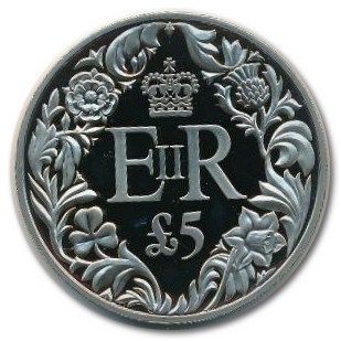Guernsey 5 Pounds - Elizabeth II Diamond Jubilee; Silver Proof