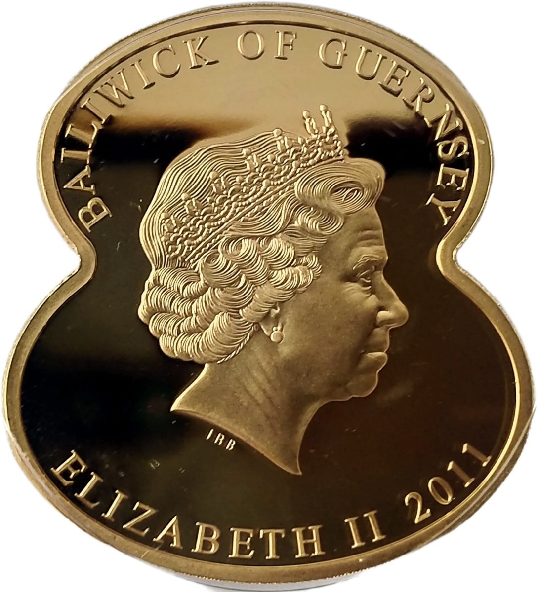 Guernsey 5 Pounds - Elizabeth II 90 Years of The Royal British Legion - The Poppy Factory obverse