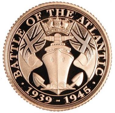 Gibraltar ½ Sovereign - Elizabeth II Battle of the Atlantic reverse