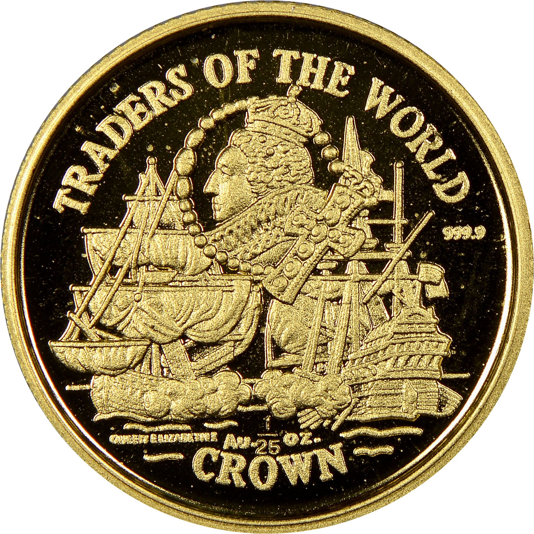 Gibraltar 1/25 Crown - Elizabeth II Elizabeth I