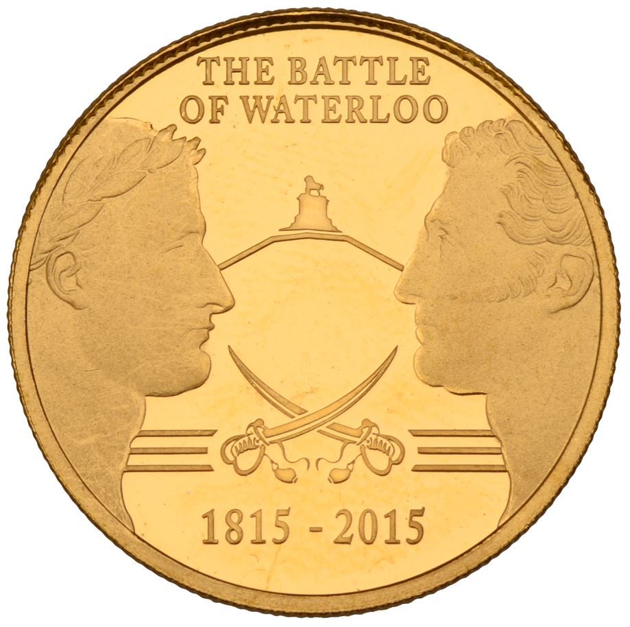 Gibraltar 10 Pounds - Elizabeth II Battle of Waterloo