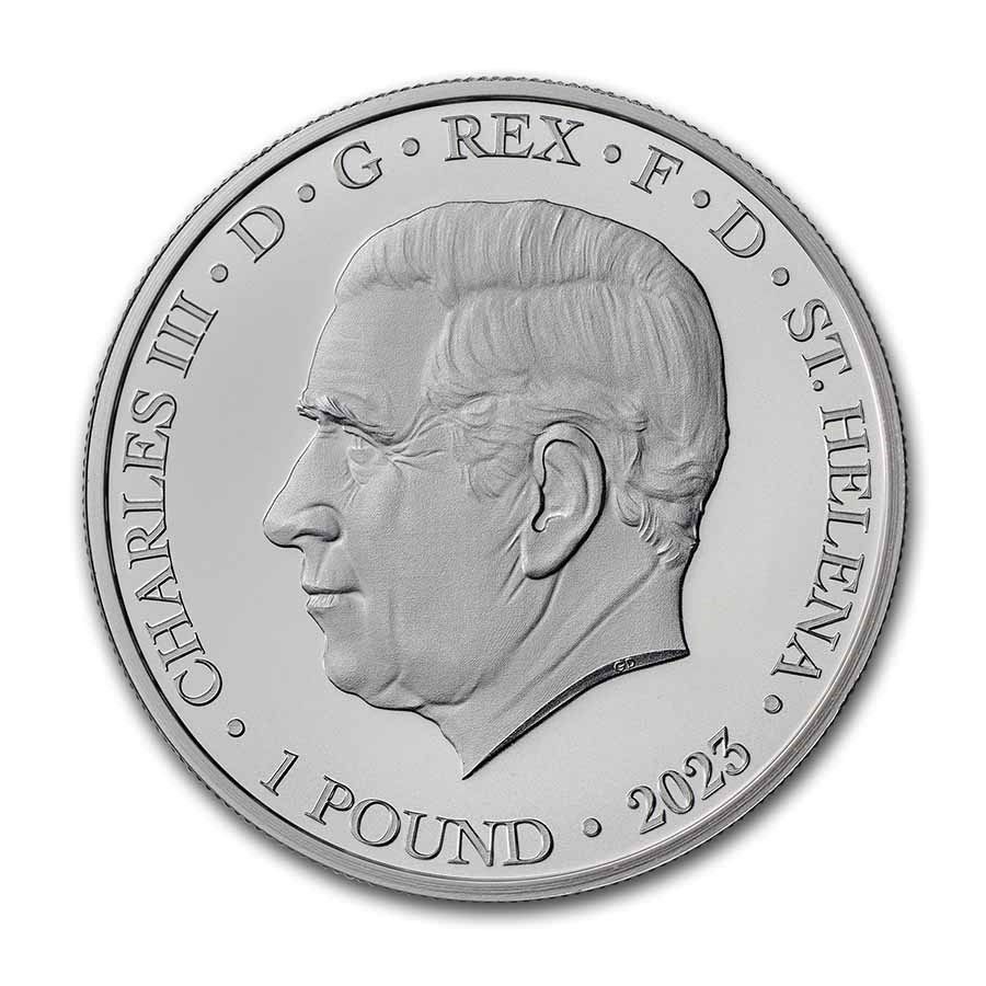 Saint Helena 1 Pound - Charles III Eos and the Horses obverse