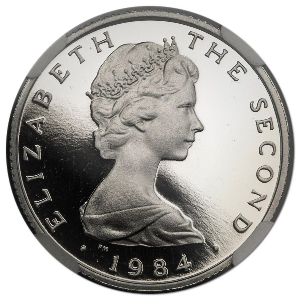 Isle of Man 1 Pound - Elizabeth II Castletown; Platinum Proof obverse
