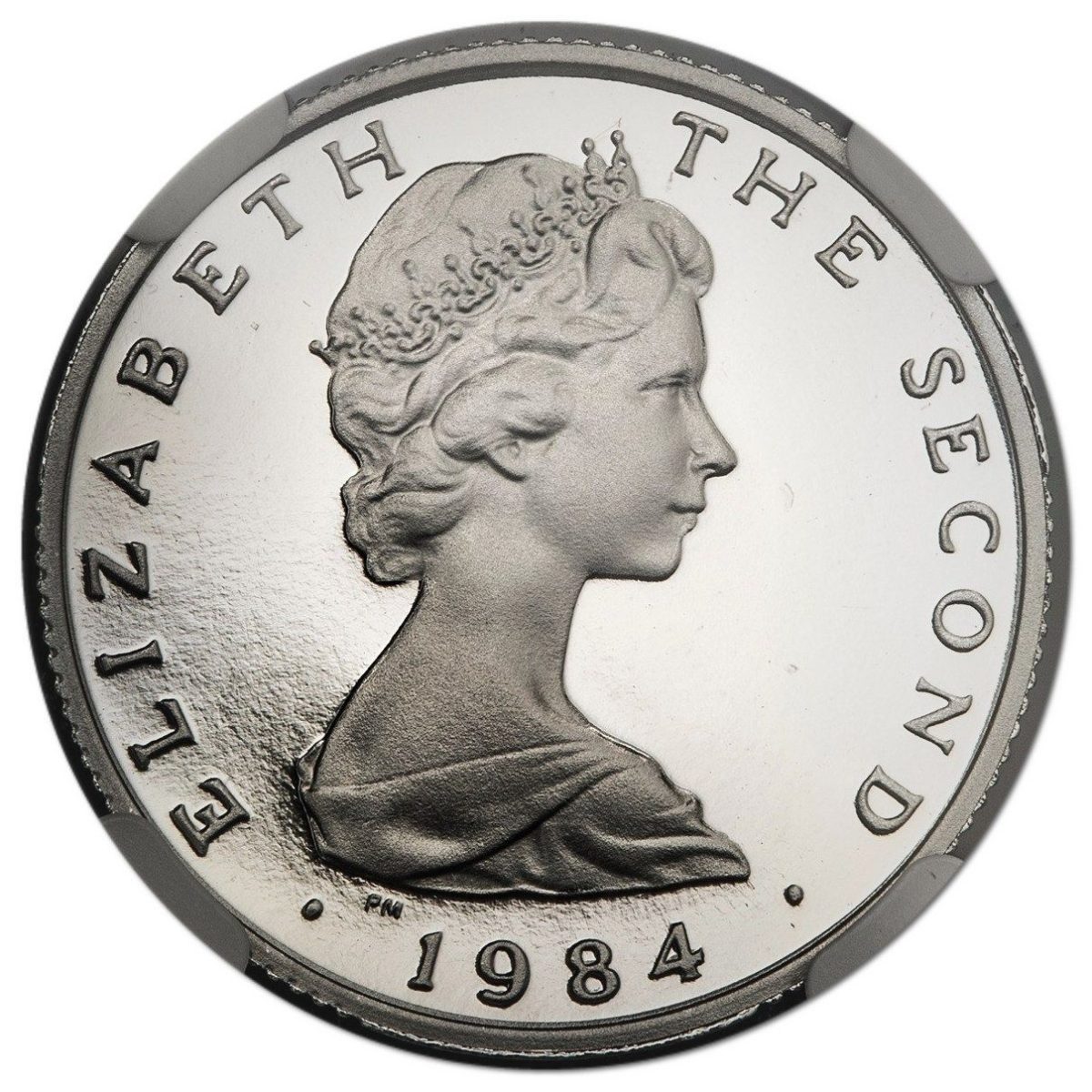 Isle of Man 1 Pound - Elizabeth II Castletown; Platinum Proof Piedorf obverse