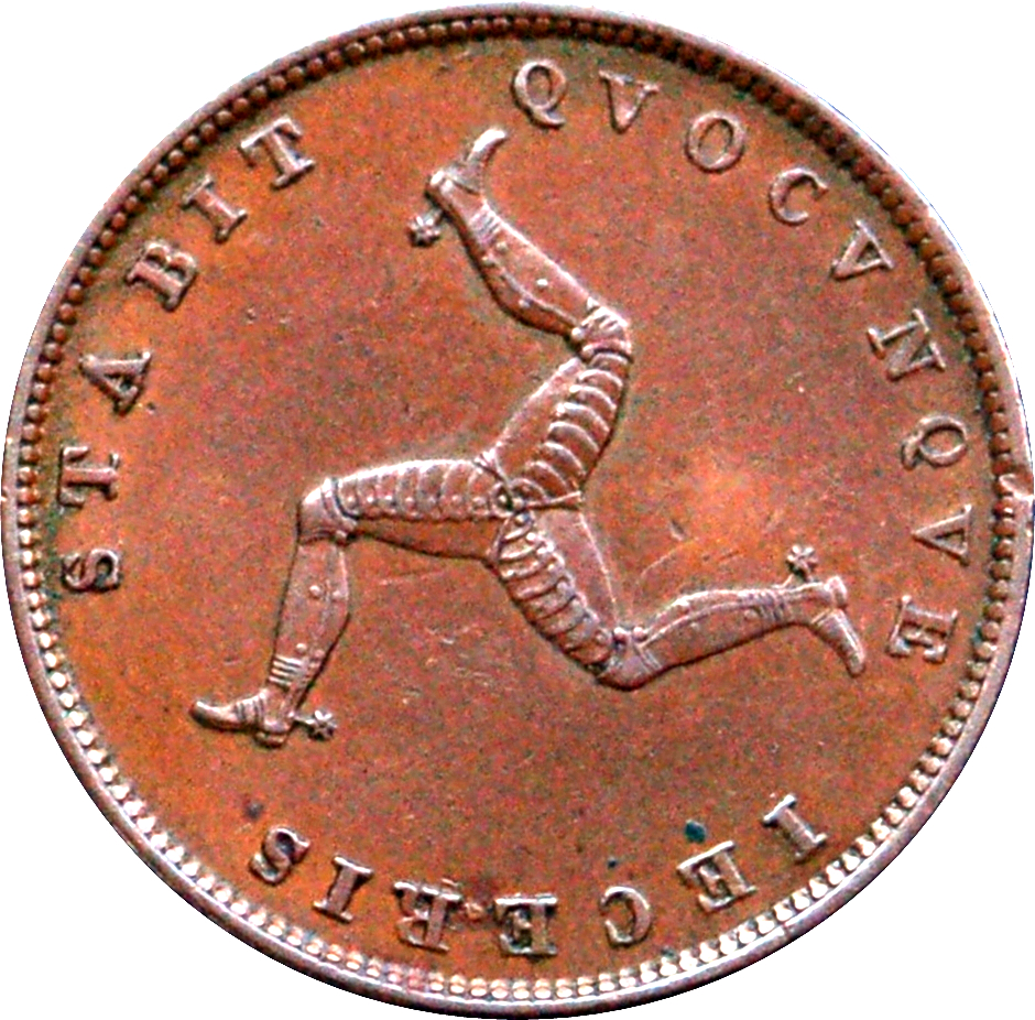 Isle of Man ½ Penny - Victoria reverse