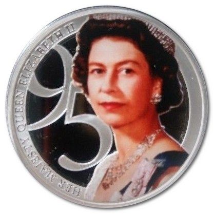 Guernsey 50 Pence - Elizabeth II Her Majesty Queen Elizabeth II 95th Birthday photographic collection reverse