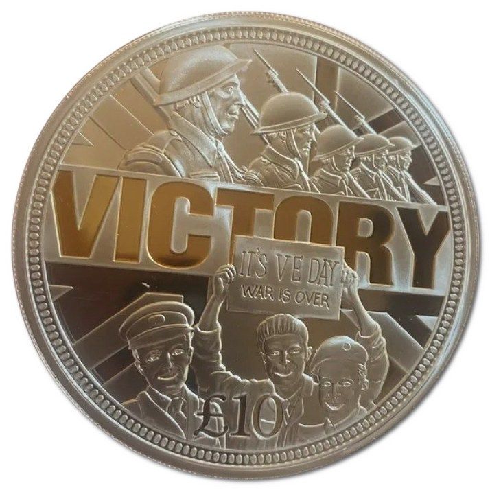 Guernsey 10 Pounds - Elizabeth II VE Day