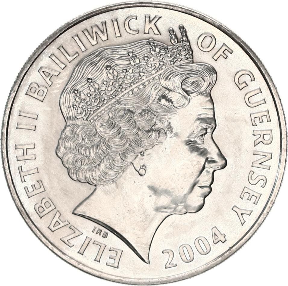 Guernsey 5 Pounds - Elizabeth II Signalman obverse