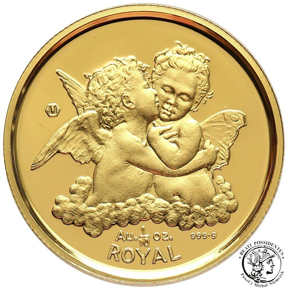 Gibraltar ⅒ Royal - Elizabeth II Kissing Cherubs