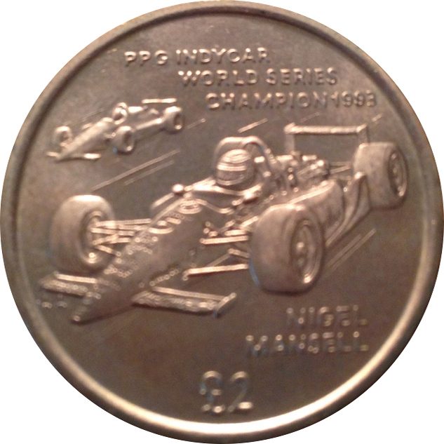 Isle of Man 2 Pounds - Elizabeth II PPG Indycar World Championship
