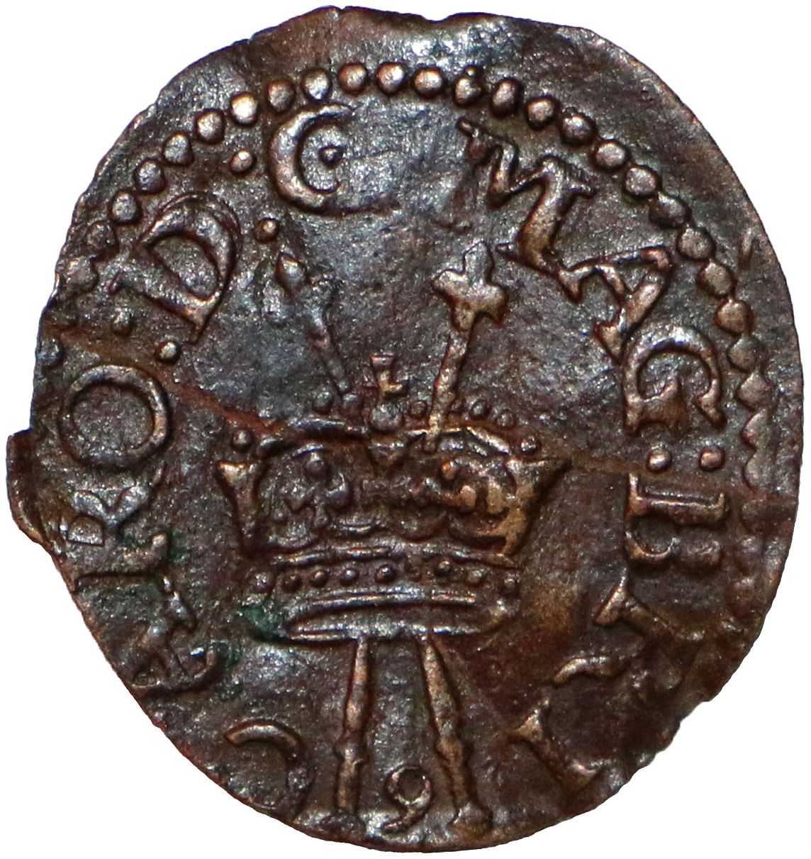 Ireland 1 Farthing - Charles I Richmond issue; type 10c obverse