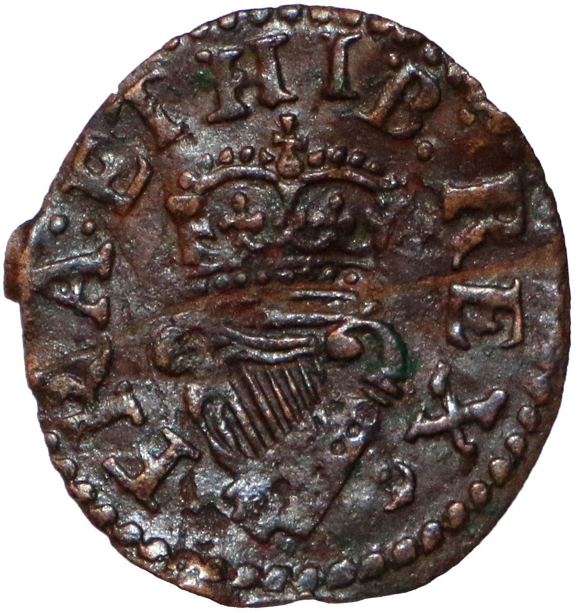 Ireland 1 Farthing - Charles I Richmond issue; type 10c
