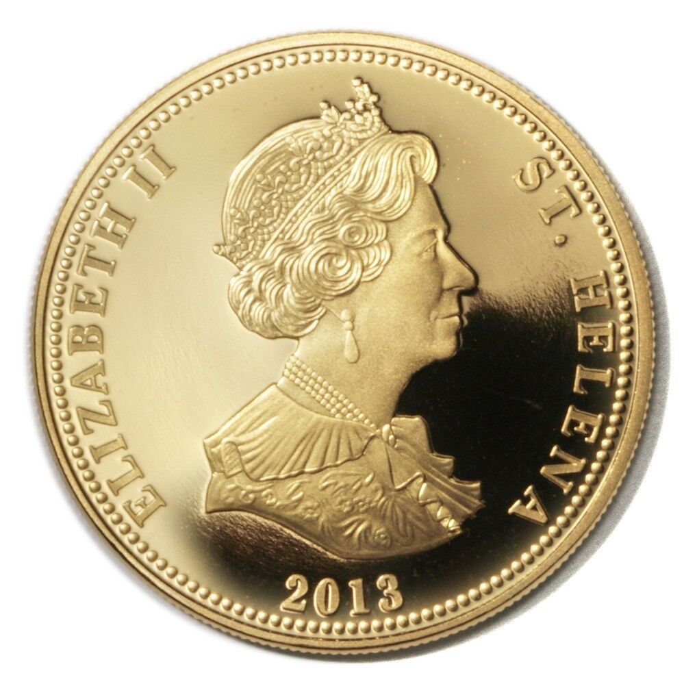 Saint Helena 25 Pence - Elizabeth II Battle of Trafalgar obverse