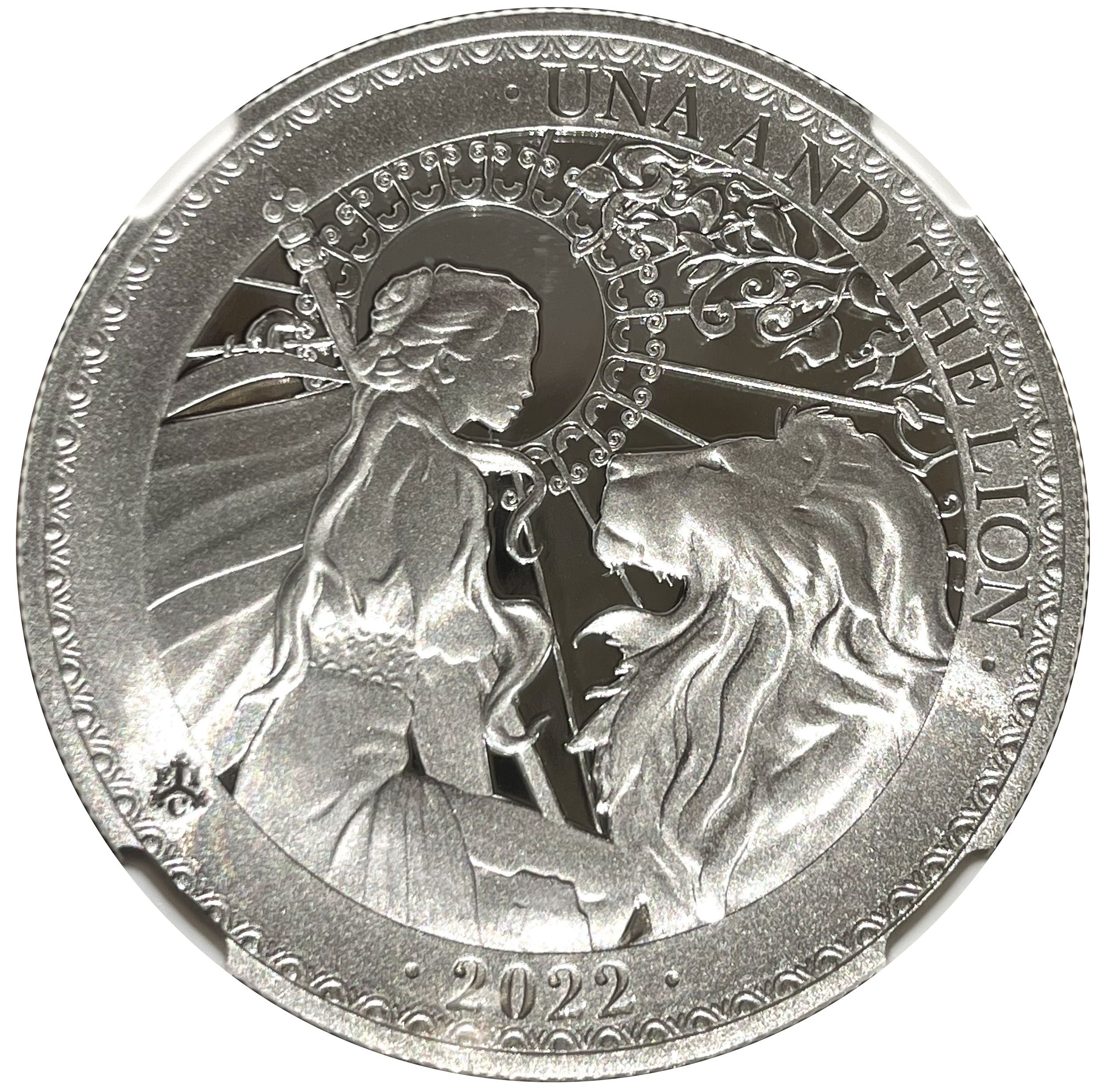 Saint Helena 1 Pound - Elizabeth II Posthumous; Una and the Lion reverse
