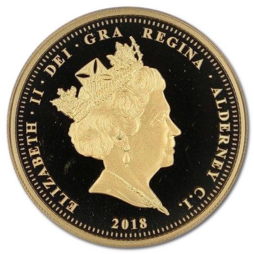 Alderney 100 Pounds - Elizabeth II Dambusters obverse