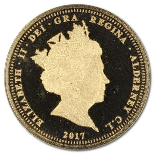 Alderney 100 Pounds - Elizabeth II Diana obverse