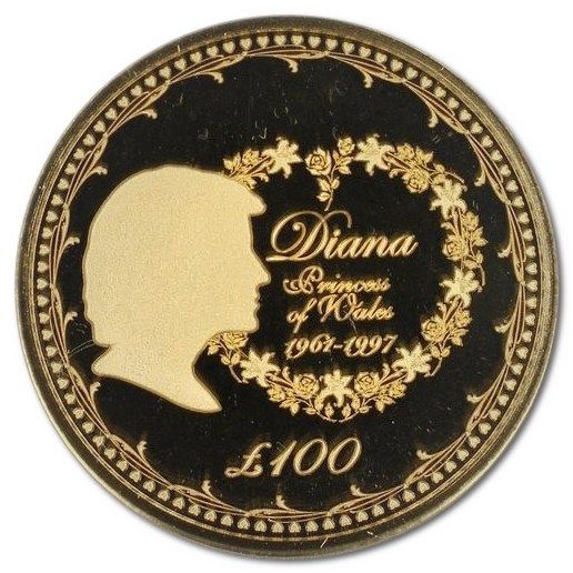 Alderney 100 Pounds - Elizabeth II Diana