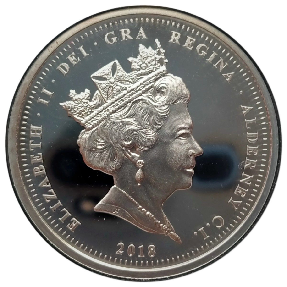 Alderney 2 Pounds - Elizabeth II End of Great War; Silver Proof obverse