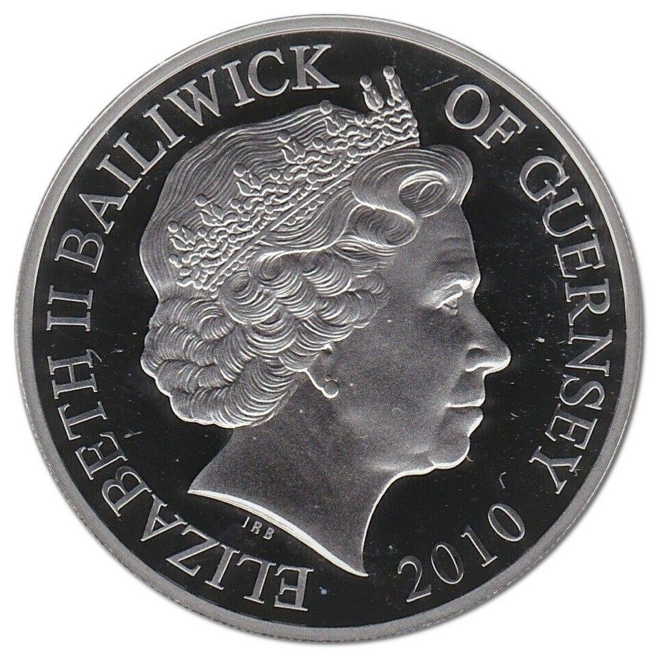 Guernsey 5 Pounds - Elizabeth II Liberation of Guernsey obverse